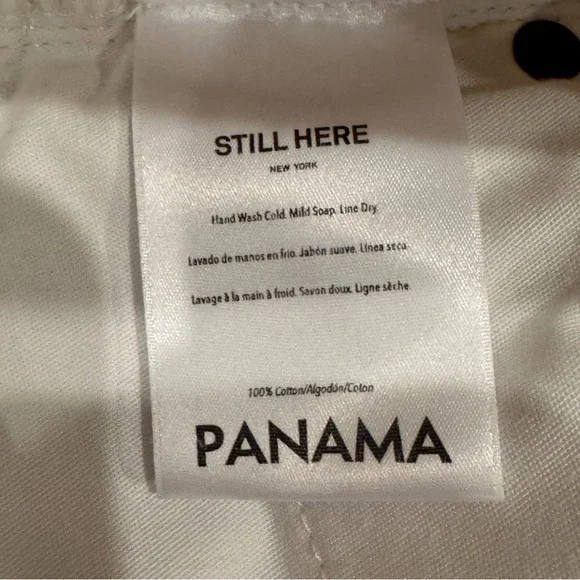 Still Here Panama Jean Denim Midi Skirt in Cream size 27 EUC - Picture 15 of 16